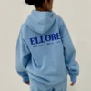 Ellore Sky Blue Boxy Oversized Hoodie