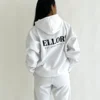 Ellore White Hoodie