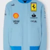 FERRARI BLUE MIAMI VARSITY JACKET