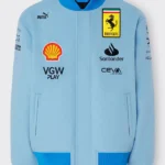 Ferrari Blue Miami Varsity Jacket