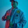 Ferrari Blue Varsity Jacket