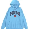 Fresh Love Hoodie Blue