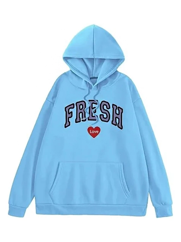 Fresh Love Hoodie Blue