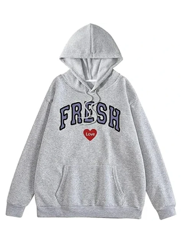 Fresh Love Hoodie Grey