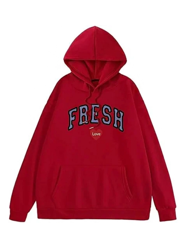 Fresh Love Hoodie Red