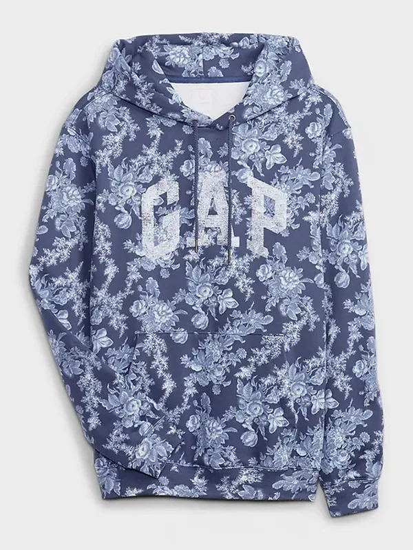 Gap Blue Floral Hoodie