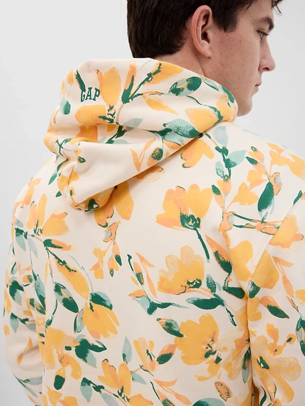 Gap Floral Hoodie Yellow