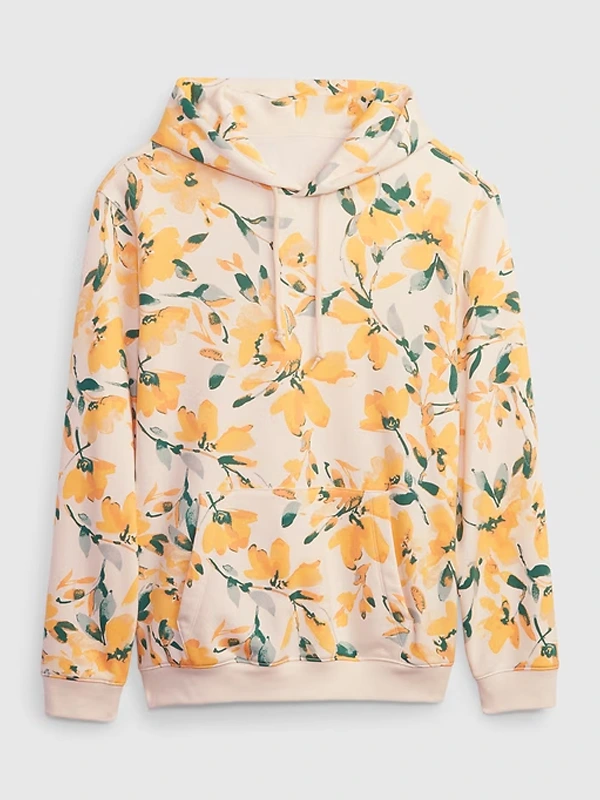 Gap Yellow Floral Hoodie