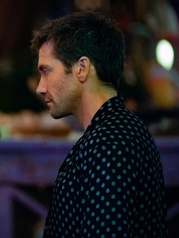 Jake Gyllenhaal Road House Polka Dot Shirt Black