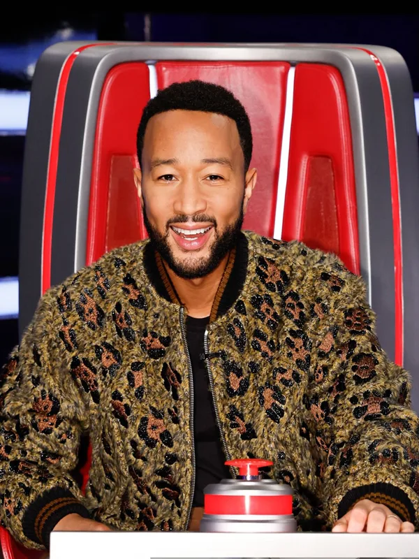 John Legend The Voice S24 Leopard Bomber Jacket