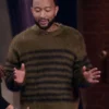 John Legend The Voice Striped Sweater