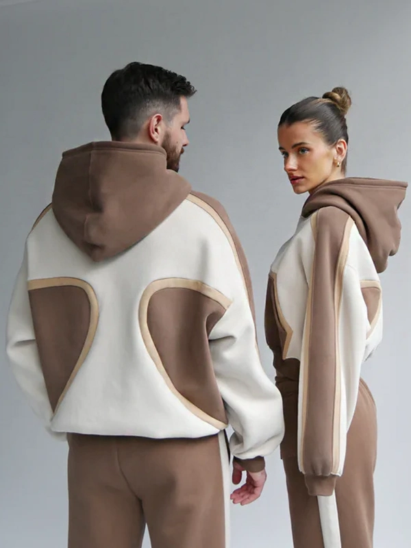 Jubilee Cloud Brown and Cream Hoodie