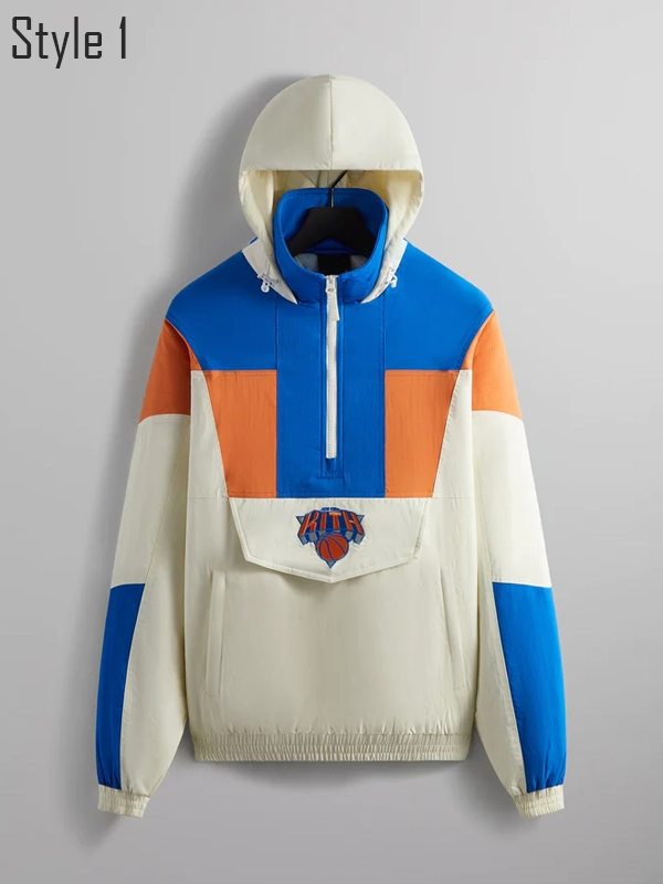 Kith New York Knicks Quarter Zip Anorak Jacket