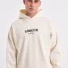 Leisure Club White Oversized Hoodie