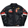 Lightning Mcqueen Black Leather Racing Jacket