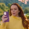 Lindsay Lohan Irish Wish 2024 Yellow Sweater