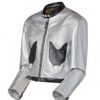 Louis Vuitton Silver Leather Jacket Dawn Staley