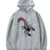 Mariah x Sp5der Scorpion Hoodie Grey