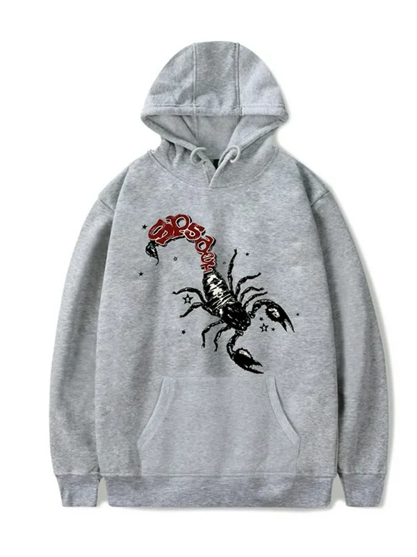 Mariah x Sp5der Scorpion Hoodie Grey