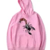 Mariah x Sp5der Scorpion Hoodie Pink