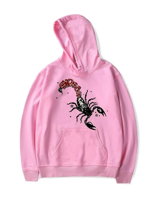 Mariah x Sp5der Scorpion Hoodie Pink