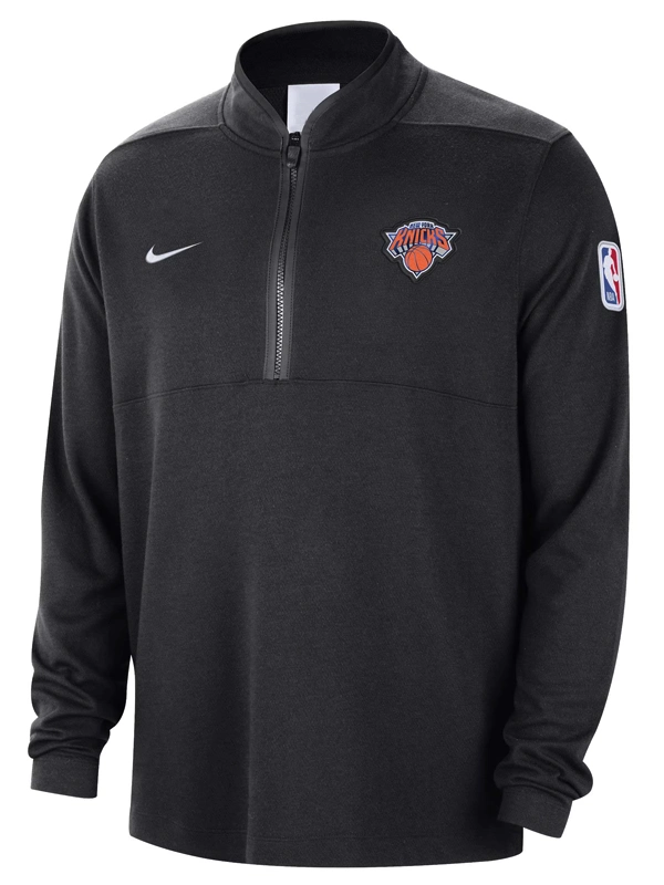 New York Knicks Half-Zip Jacket Black