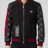 Philipp Plein Tony Montana Scarface Leather Bomber Jacket