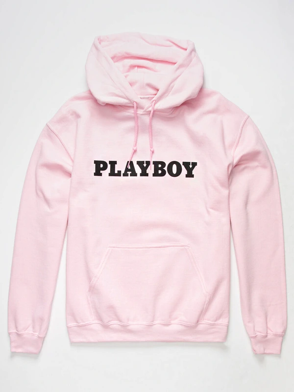 Pink Playboy Pullover Hoodie