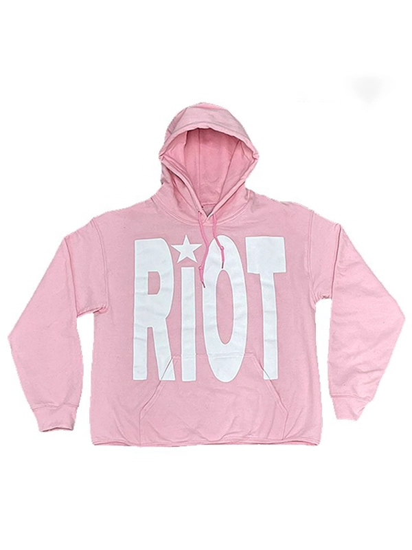 Pink riot society hoodie sale