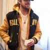 Ryan Gosling The Fall Guy Black and Yellow Varsity Jacket