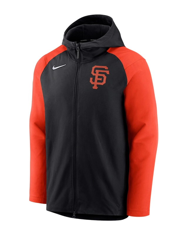 SF Giants Blck & Orange Zip-Up Hoodie