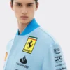 SF Team Miami Ferrari Blue Varsity Jacket