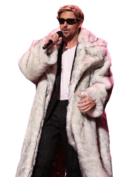 SNL Ryan Gosling White Fur Coat