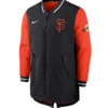 San Francisco Giants Black and Orange Bomber Jacket