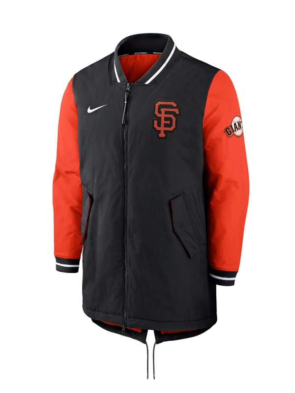 San Francisco Giants Black and Orange Bomber Jacket