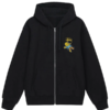 Stussy Dollie Black Zip-Up Hoodie