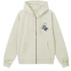 Stussy Dollie White Zip-Up Hoodie