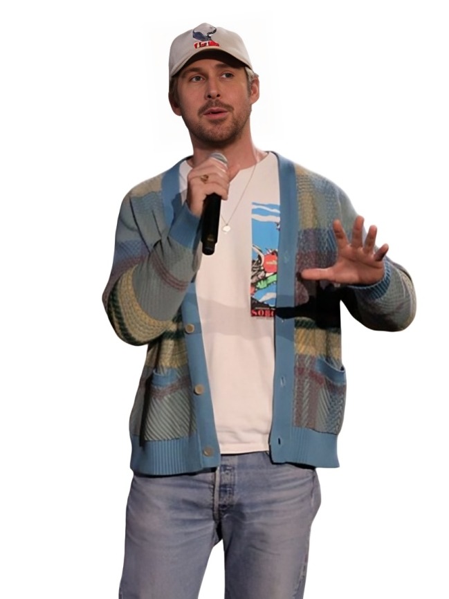 THE FALL GUY GUINNESS WORLD RECORD RYAN GOSLING CARDIGAN