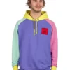 Teddy Fresh Color Block Pullover Hoodie