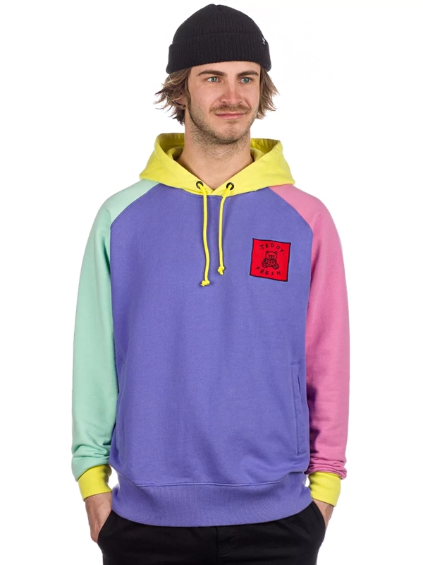 Teddy Fresh Color Block Pullover Hoodie