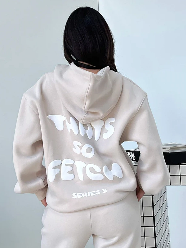 Thats So Fetch Beige Hoodie