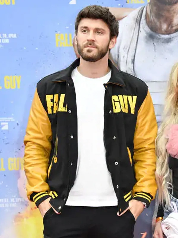 The Fall Guy Black and Yellow Varsity Jacket