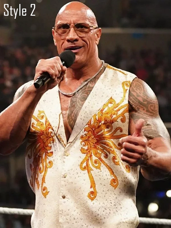 The Rock WWE Smackdown Live Concert Vest