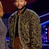 The Voice S24 John Legend’s Leopard Green Bomber Jacket