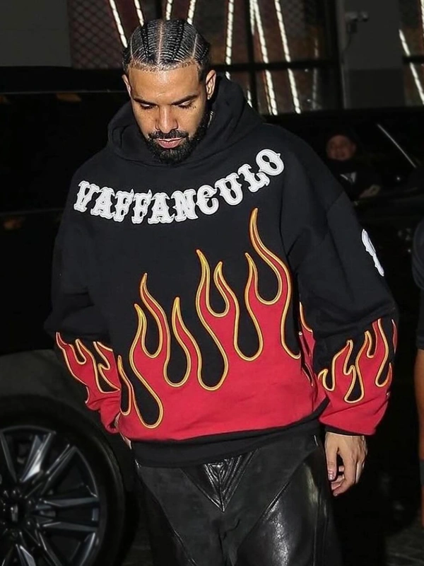 Vaffanculo Flame Hoodie Drake