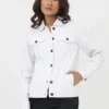 White Jean Jacket Womens