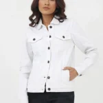 White Jean Jacket Womens