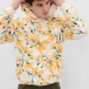 Yellow Gap Floral Hoodie