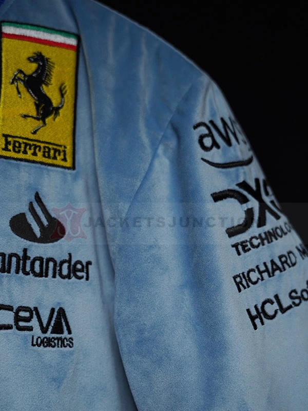 ferrari blue miami grand prix jacket