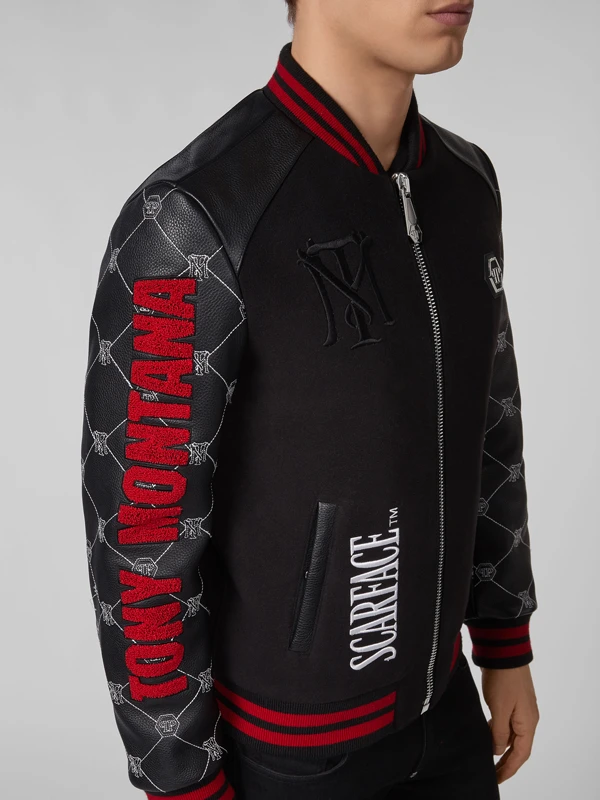 philipp plein scarface varsity jacket